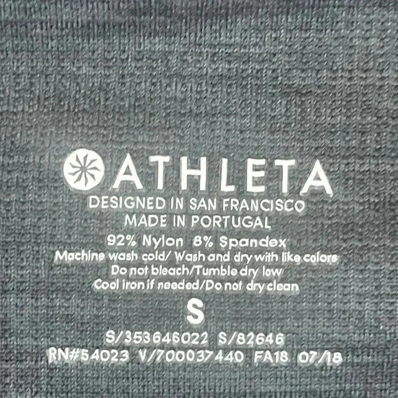 Athleta Women's Small Halasana Seamless 7/8 Leggings Tight Charcoal Gray Active - Picture 3 of 10